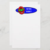 レトロのロボットは言います 便箋 (正面/裏面)