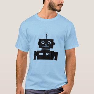 レトロのロボット形のワイシャツ Tシャツ