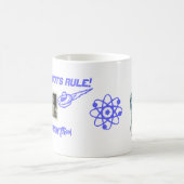 レトロのロボット規則のマグ コーヒーマグカップ (中央)