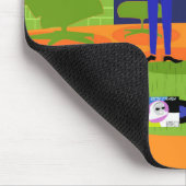 レトロのロマンチックな夕べのカップルのマウスパッド マウスパッド (コーナー)