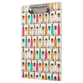 レトロのワイン・ボトルおよびガラス クリップボード (左)