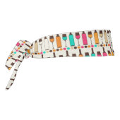 レトロのワイン・ボトルおよびガラス タイヘッドバンド (回転270)