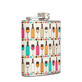 レトロのワイン・ボトルおよびガラス フラスク (右)