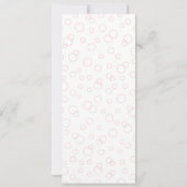 レトロのワイン・ボトルのブライダルシャワーの招待状 招待状 (裏面)