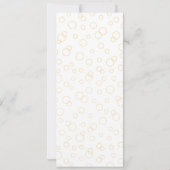 レトロのワイン・ボトルのブライダルシャワーの招待状II 招待状 (裏面)