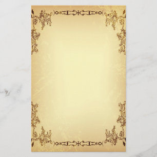 レトロのヴィンテージによって老化させる紙 便箋