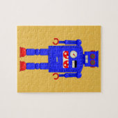 レトロのヴィンテージのおもちゃのロボット ジグソーパズル (横)