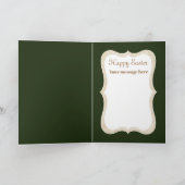 レトロのヴィンテージのイースター子ヒツジの休日カード シーズンカード (内部)