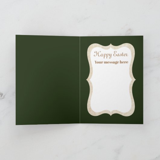 レトロのヴィンテージのイースター子ヒツジの休日カード シーズンカード (内部)