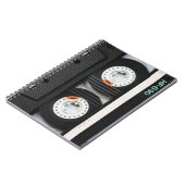 レトロのヴィンテージのカセットテープのレコーダー70s 80s ノートブック (左側)
