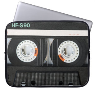 レトロのヴィンテージのカセットテープのレコーダー70s 80s ラップトップスリーブ