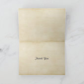 レトロのヴィンテージのカメラのカメラマンのサンキューカード サンキューカード (内部)