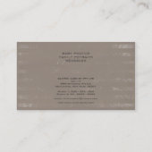 レトロのヴィンテージのカメラのカメラマンの名刺 名刺 (裏面)