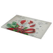 レトロのヴィンテージのクリスマスのキャンディ・ケーンのまな板 カッティングボード (角)