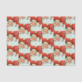 レトロのヴィンテージのクリスマスのサンタのパーティーのティッシュ 薄葉紙