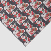 レトロのヴィンテージのクリスマスのサンタのパーティーのティッシュ 薄葉紙 (詳細)