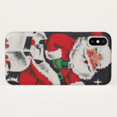 レトロのヴィンテージのクリスマスのサンタの電話箱10 Case-Mate iPhoneケース (裏面(横))