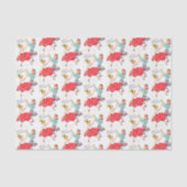 レトロのヴィンテージのクリスマスのダンスのカップルのティッシュ 薄葉紙 (正面)