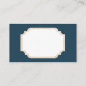 レトロのヴィンテージのクリスマスのトナカイはメッセージカードを加えます 名刺 (裏面)