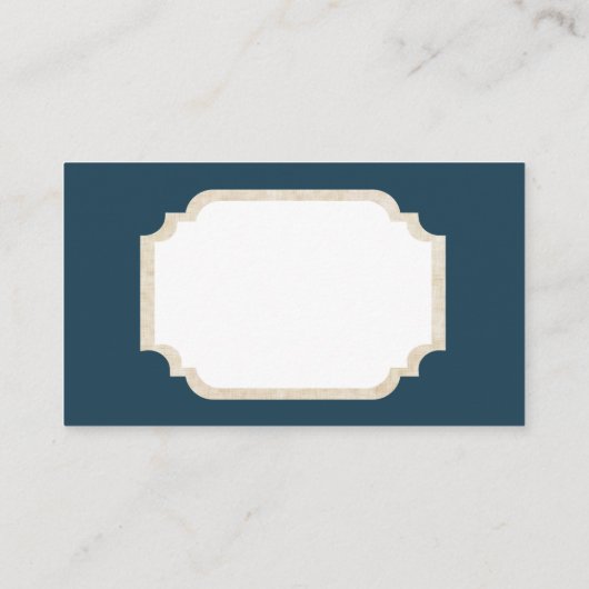 レトロのヴィンテージのクリスマスのトナカイはメッセージカードを加えます 名刺 (裏面)