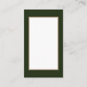 レトロのヴィンテージのクリスマスのトナカイ 名刺 (裏面)