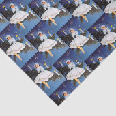 レトロのヴィンテージのクリスマスの休日の女性パーティー 薄葉紙 (詳細)