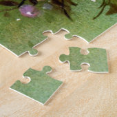 レトロのヴィンテージのクリスマスの休日ランプのパズル ジグソーパズル (側面)