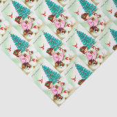 レトロのヴィンテージのクリスマスの天使の休日のティッシュ 薄葉紙 (詳細)