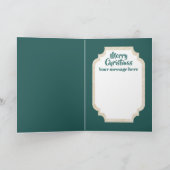 レトロのヴィンテージのクリスマスの天使はメッセージカードを加えます シーズンカード (内部)