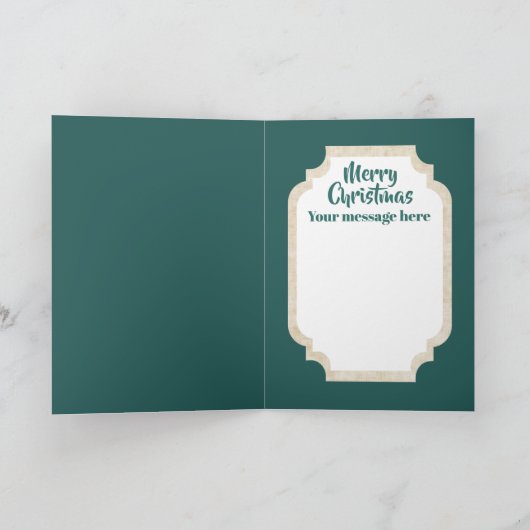 レトロのヴィンテージのクリスマスの天使はメッセージカードを加えます シーズンカード (内部)