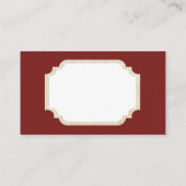 レトロのヴィンテージのクリスマスの女の子はメッセージカードを加えます 名刺 (裏面)