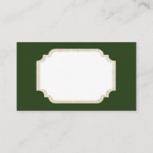 レトロのヴィンテージのクリスマスの女の子はメッセージカードを加えます 名刺 (裏面)