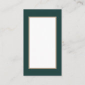 レトロのヴィンテージのクリスマスの女の子 名刺 (裏面)