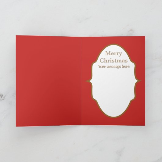 レトロのヴィンテージのクリスマスの女性はテキスト・カードを加えます シーズンカード (内部)