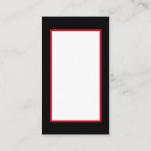 レトロのヴィンテージのクリスマスの女性はメッセージを加えます 名刺 (裏面)