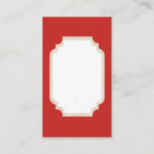 レトロのヴィンテージのクリスマスの女性はメッセージカードを加えます 名刺 (裏面)