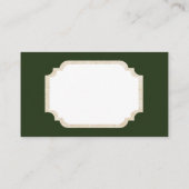 レトロのヴィンテージのクリスマスの女性はメッセージカードを加えます 名刺 (裏面)