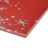 レトロのヴィンテージのクリスマスの女性まな板 カッティングボード (角)