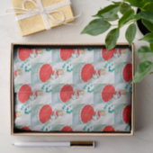 レトロのヴィンテージのクリスマスの女性パーティーのティッシュ 薄葉紙 (ギフト)