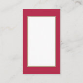 レトロのヴィンテージのクリスマスの女性 名刺 (裏面)