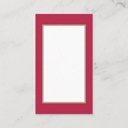 レトロのヴィンテージのクリスマスの女性 名刺 (裏面)