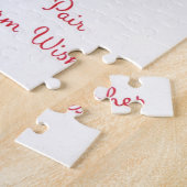 レトロのヴィンテージのクリスマスの子ネコカードパズル ジグソーパズル (側面)