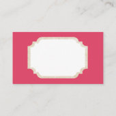 レトロのヴィンテージのクリスマスの照明はメッセージカードを加えます 名刺 (裏面)