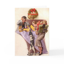 レトロのヴィンテージのクリスマスカード