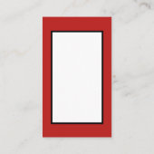 レトロのヴィンテージのクリスマスサンタはメッセージを加えます 名刺 (裏面)