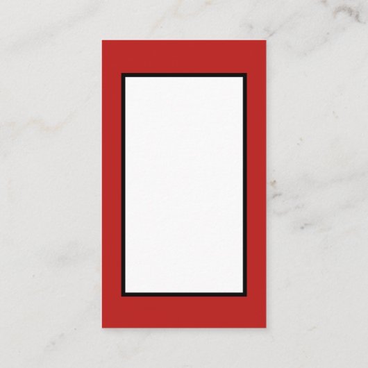 レトロのヴィンテージのクリスマスサンタはメッセージを加えます 名刺 (裏面)