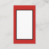 レトロのヴィンテージのクリスマスサンタはメッセージを加えます 名刺 (裏面)