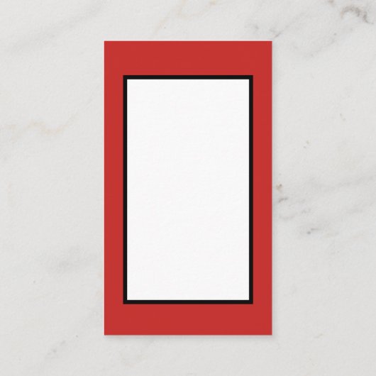 レトロのヴィンテージのクリスマスサンタはメッセージを加えます 名刺 (裏面)