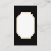 レトロのヴィンテージのクリスマスサンタはメッセージカードを加えます 名刺 (裏面)