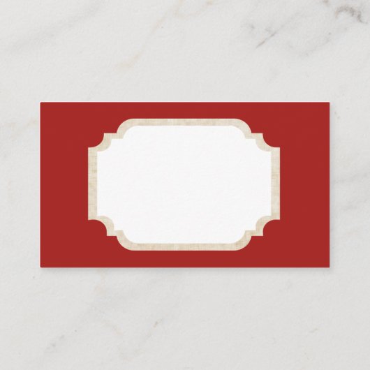 レトロのヴィンテージのクリスマスサンタはメッセージカードを加えます 名刺 (裏面)